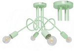  Lampa sufitowa do pokoju dziecięcego seledynowa Mondo 4 Loft