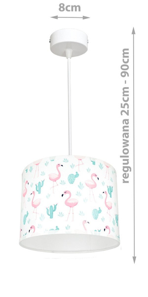 Lampa do pokoju dla dziewczynki Flaming 1