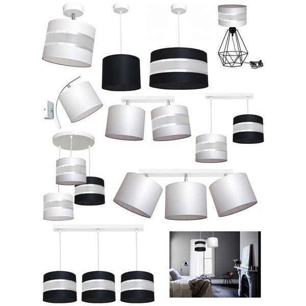 Lampa wisząca z abażurem ADELLA III śr. 62cm [abażur do wyboru]