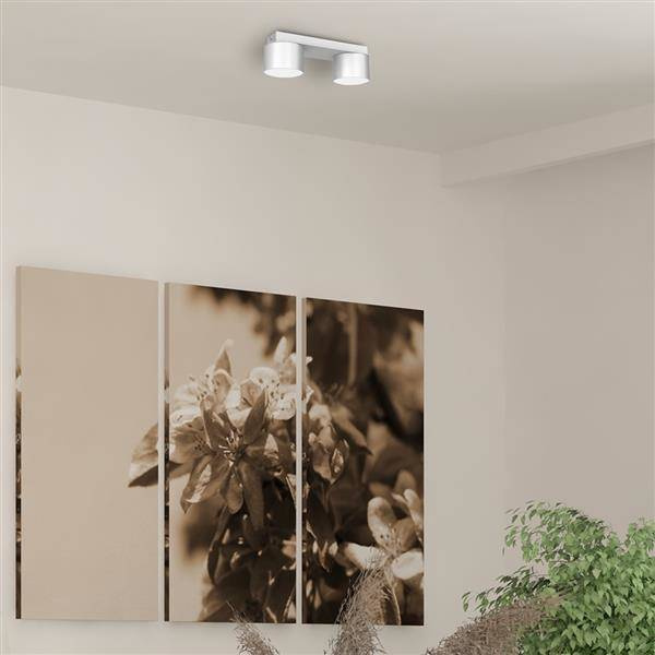 Lampa sufitowa listwa DIXIE WHITE 2x GX53 szer. 24cm | biały