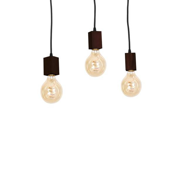 Lampa Wisząca JACK, MLP4360, orzech, 3x60W E27
