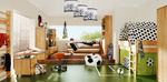 Lampa sufitowa do pokoju piłkarza Mundial 3xE27