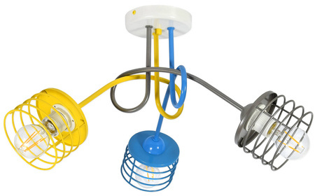 Nowoczesna lampa sufitowa do pokoju dziecka Edison Koszyk 3