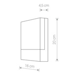 kinkiet zewnętrzny Flat LED