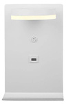 Kinkiet biały LED z półką na telefon ładowarka USB Compact Candellux 21-76052