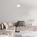 Nowoczesna lampa wisząca OTTO WHITE/GOLD 1xE27 ML6159