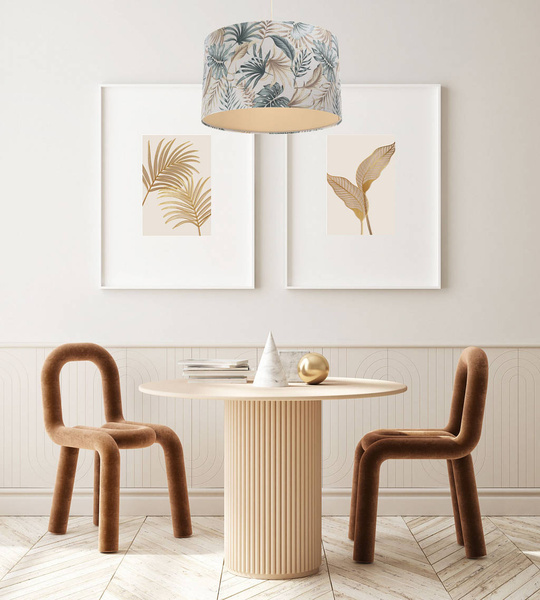 Lampa w stylu Boho Miskant Palm średnica 40 cm 