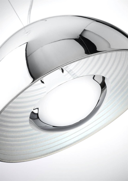Lampa wisząca metalowa 30cm chrom Dorada 31-26361