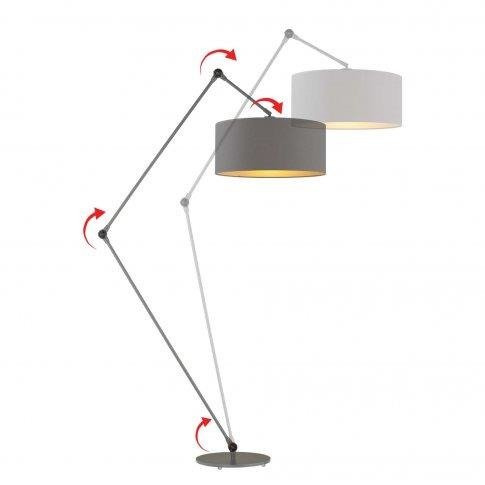 Nowoczesna regulowana lampa podłogowa BARI
