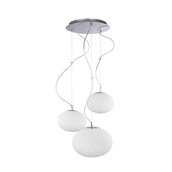 Trzypunktowa lampa wisząca NUAGE kule 7027