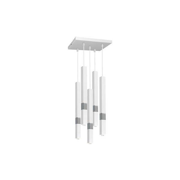 Lampa wisząca CASTRO WHITE / CHROME 5xG9 MLP6561