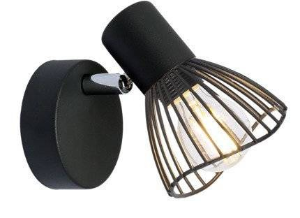 Lampa ścienna kinkiet 1X40W E14 czarny FLY 91-61881
