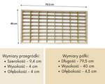 Półka na resoraki Hot Wheels drewniana organizer do pokoju dziecka 72B
