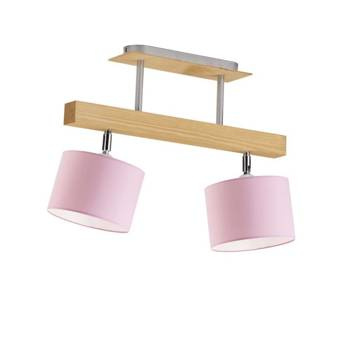 Lampa sufitowa dla dziewczynki różowa Zaczarowany Cylinderek 2xE27