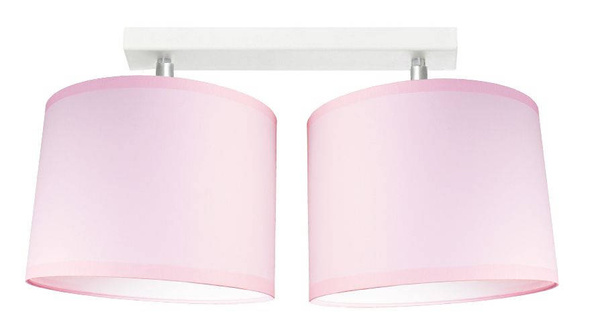 Lampa sufitowa do pokoju dziewczynki różowa regulowana Pink 2xE27 Led 