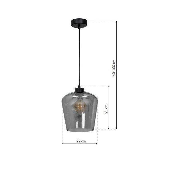 Nowoczesna lampa wisząca SANTIAGO SMOKED MLP6606
