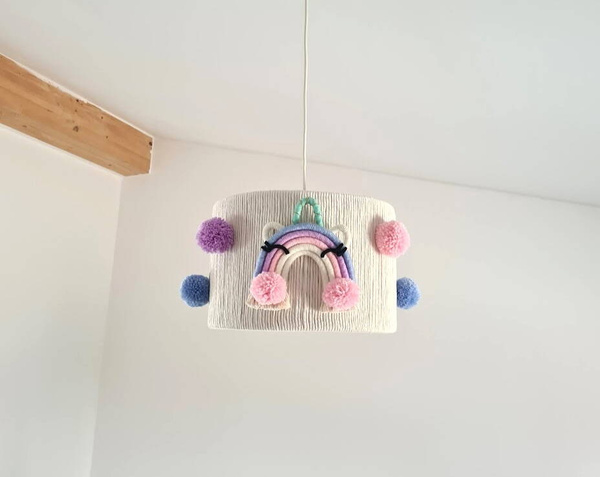 Lampa dla dziewczynki w stylu Boho Jednorożce 