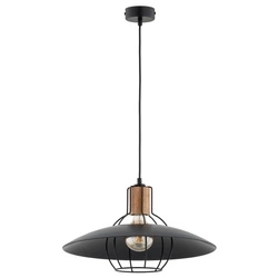 Lampa wisząca ALFA DOMINO GRAFITOWA 1xE27 45cm | 61251