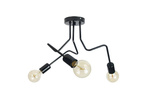 Lampa sufitowa do pokoju nastolatka czarna w stylu loft Luna 3