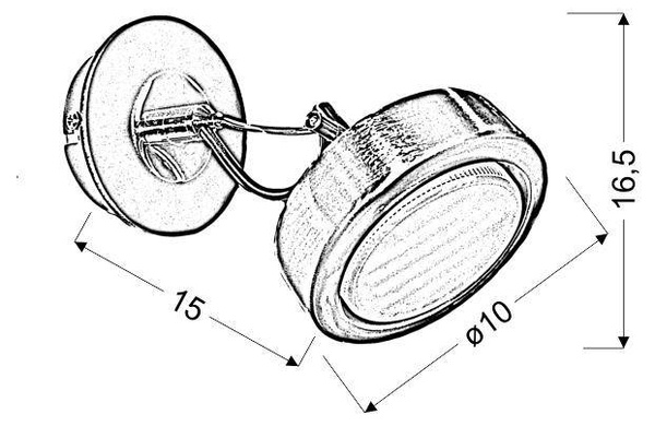 LAMPA ŚCIENNA KINKIET CANDELLUX EARTH 91-15788  GX53 ENERGO SATYNA/WENGE