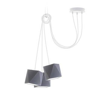 Lampa wisząca do pokoju dziecka szara Świetlisty Diamencik