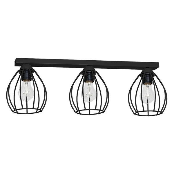 Lampa Sufitowa INDUSTRIALNA DON BLACK 3xE27 MLP749