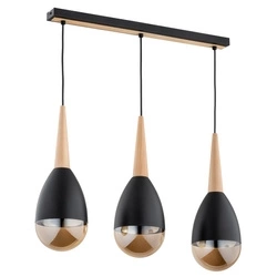 Lampa wisząca ALFA MASTER DREWNIANA 3xE14 82cm | 62355