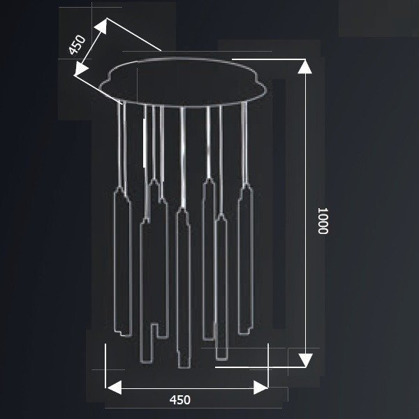 Lampa wisząca ALBA XII LED