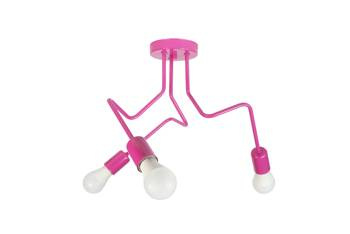 Lampa sufitowa dla dziewczynki różowa w stylu loft Luna 3