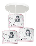 Lampa sufitowa do pokoju dziecka 3 punktowa - regulowana z motywem misia Teddy 3XE27