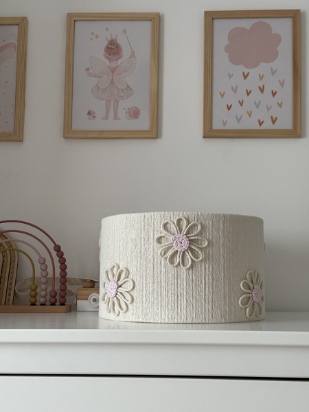 Lampa wisząca do pokoju dziewczynki w stylu Boho Wiosenne Kwiaty 45cm