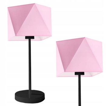 Lampka stołowa do pokoju dziewczynki różowa Bajkowy Diamencik