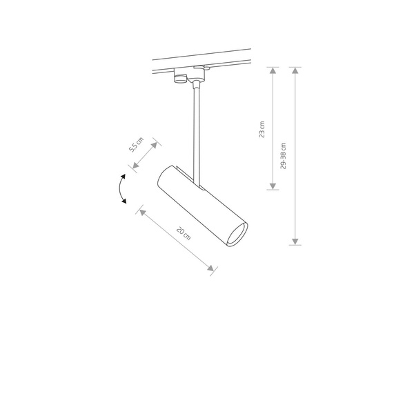 Lampa sufitowa PROFILE EYE SUPER C WHITE