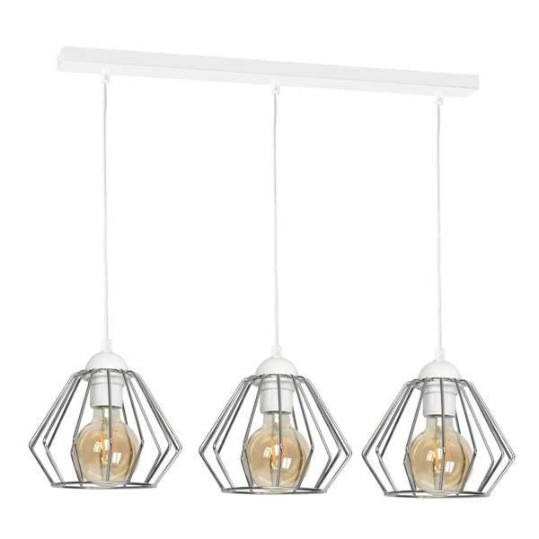 INDUSTRIALNA lampa wisząca NORMAN WHITE 3xE27 MLP6261