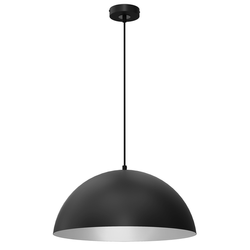 Lampa wisząca BETA, MLP8955, 45 cm, czarny/biały, 1x60W E27