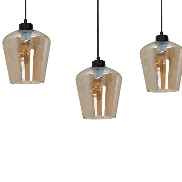 Nowoczesna lampa wisząca listwa SANTIAGO AMBER MLP6610