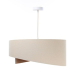 Lampa w stylu Boho asymetryczna kremowo- beżowa 