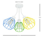 Lampa do pokoju dziecięcego kolorowa  Artemis 3
