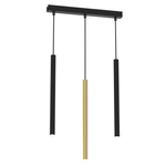 Lampa wisząca MONZA BRASS, MLP8841, czarno-złota, 3x8W G9