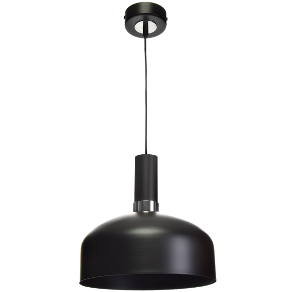 Nowoczesna lampa wisząca MALMO BLACK/CHROME 1xE27 MLP6203
