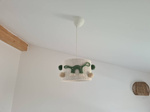 Lampa sufitowa do pokoju dziecięcego w stylu Boho Dinozaury 30 cm