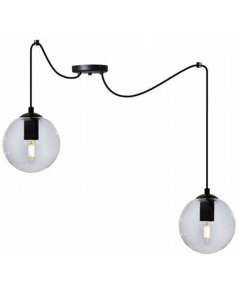 Nowoczesna lampa typu pająk szklane klosze kolory do wyboru