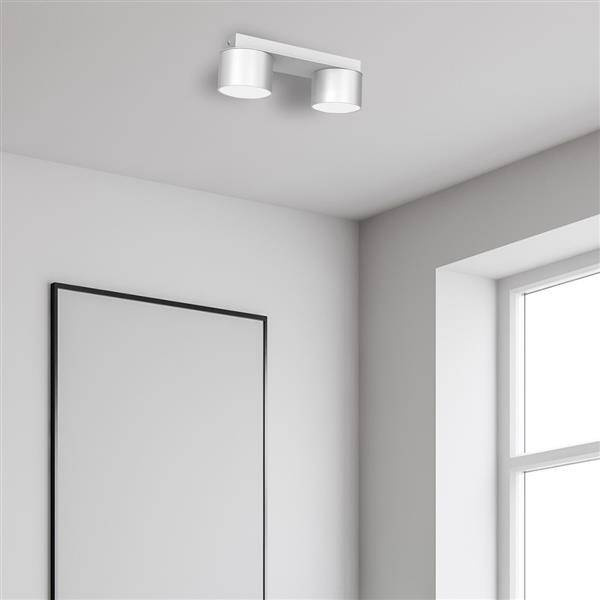 Lampa sufitowa listwa DIXIE WHITE 2x GX53 szer. 24cm | biały