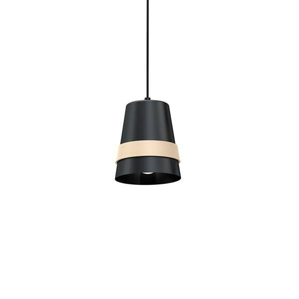 Nowoczesna lampa wisząca VENEZIA BLACK 1xE27 MLP5450