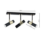Lampa wisząca DALLAS GOLD 3xGU10 Listwa MLP6547