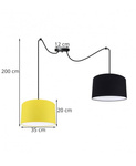 Lampa do pokoju dziecka typu Pająk z kolorowymi abażurami