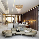 Żyrandol glamour MADISON GOLD ML5992