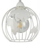 Lampa sufitowa do pokoju dziecka szara Zakręcony Globus 3xE27 Led