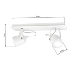 Nowoczesna lampa sufitowa PICO WHITE 2xGU10 MLP990