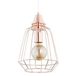 Druciana lampa kratka BASKET miedź śr. 24cm